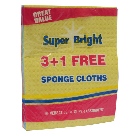 Superbright Sponge Cloths (4pk)