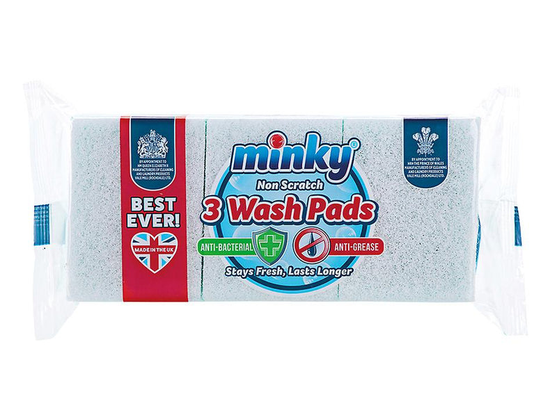 Minky Non-Scratch Scourer (4pk)