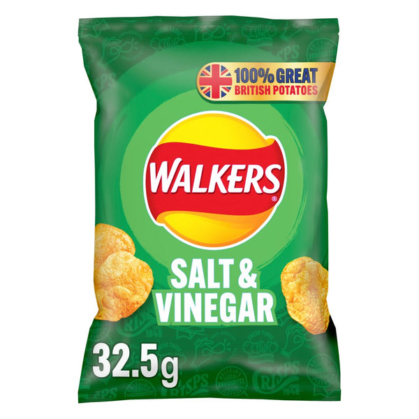 Walkers Salt & Vinegar Crisps 325g (Single packet)