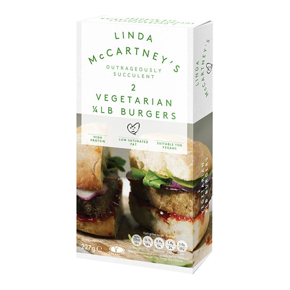 Linda McCartney's 2 Vegetarian Burgers 200g