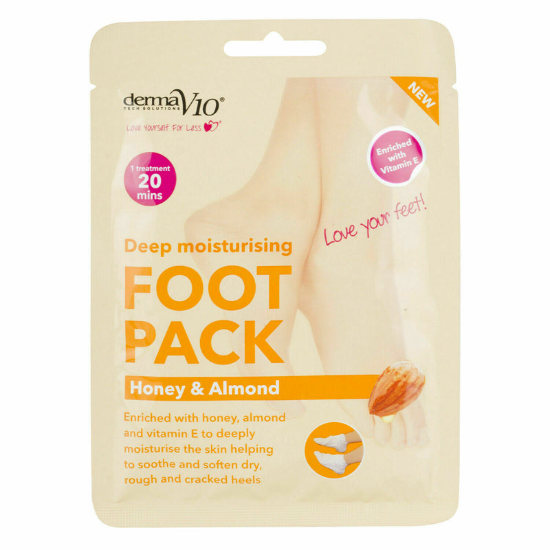 Derma V10 Moisturising Foot Pack Honey