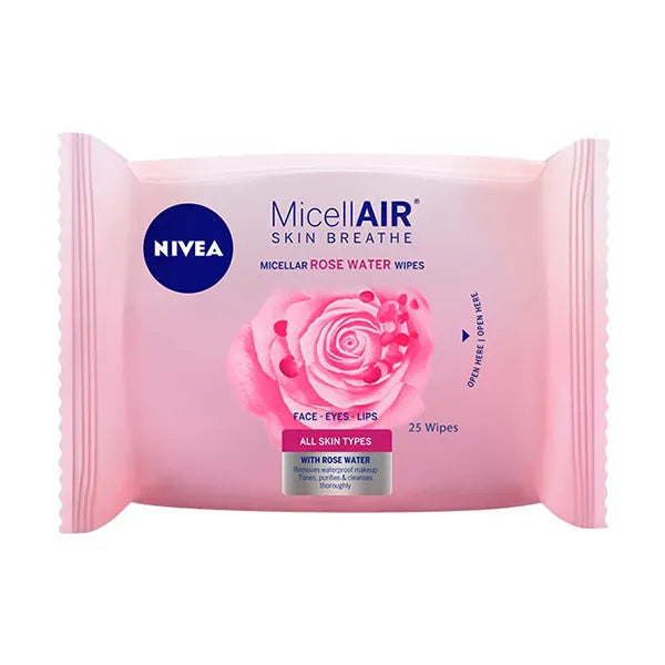 Nivea Rose Make Up Waterwipes (25)