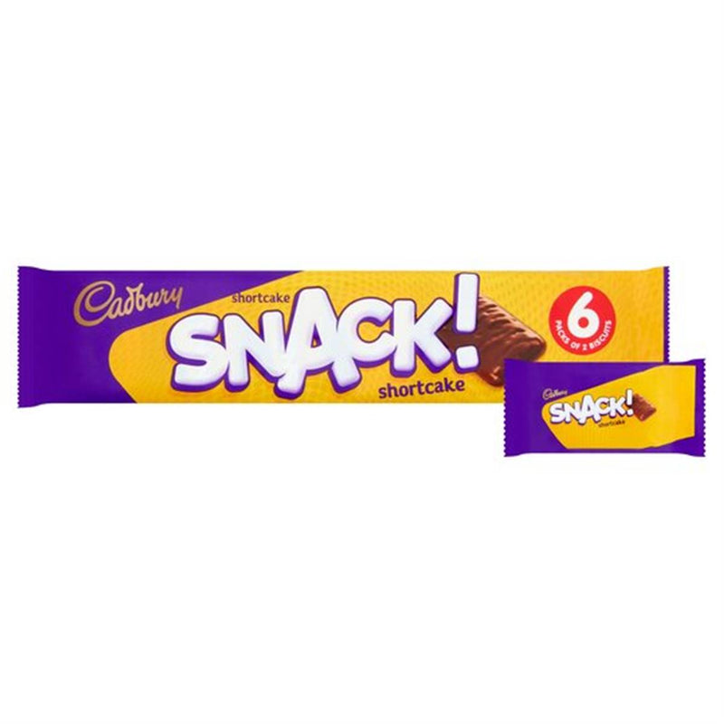 Cadbury Chocolate Snack Size Shortcake 6pk 120g