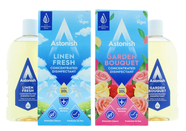 ASTONISH 500ML DISINFECTANT ASSORT (LINEN FRESH & GARDEN BOUQUET )