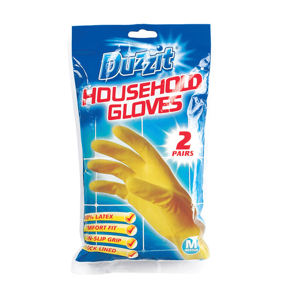 Duzzit Household Gloves M & L (2pk)