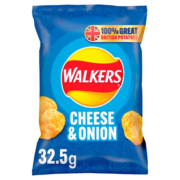 Walkers Cheese & Onion Crisps 325g (Single packet)