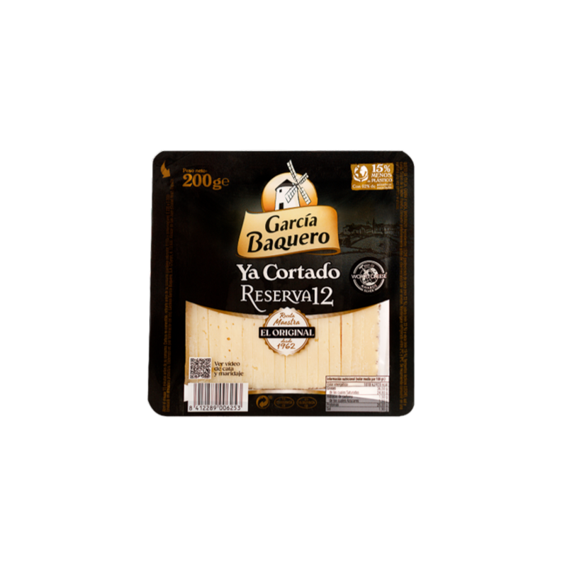 MANCHEGO CHEESE WEDGES "RESERVA" GARCIA BAQUERO 200 G