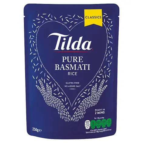 Tilda Pure Steamed Basmati Rice 250g