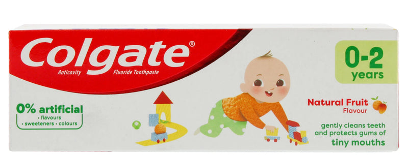 COLGATE 50ML TOOTHPASTE MILD FRUIT 0-2YR