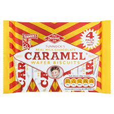 Tunnocks Caramel Wafer x 4