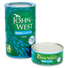 John West Tuna Chunks in Brine 4 x 132g