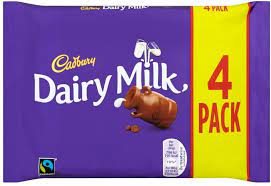 Cadbury Chocolate Dairy Milk 4 Pack