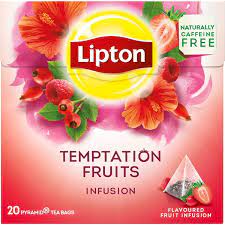 Lipton Tea Temptation Fruits Infusion  Caffeine Free (20 bags)