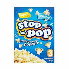 Stop 'n' Pop Microwave Popcorn Salted 3 x 85g