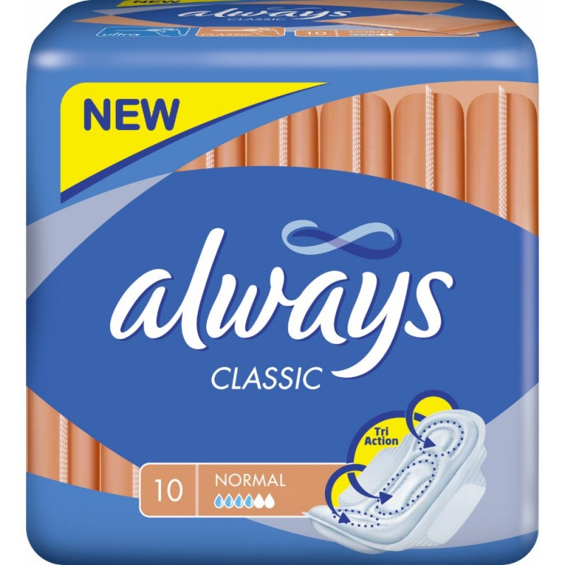 Always Classic Wings Sanitary Pad x10