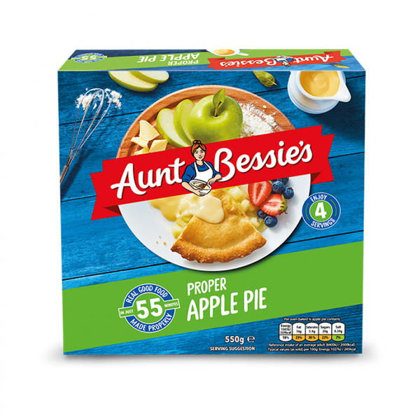 Aunt Bessie's Apple Pie (serves 4)