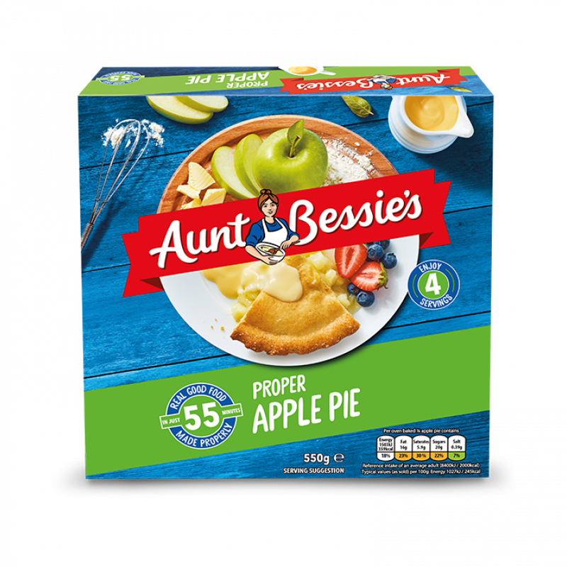 Aunt Bessie's Apple Pie (serves 4)