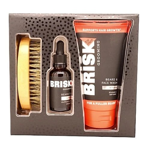 Brisk Beard Grooming Kit Intense 3 Piece