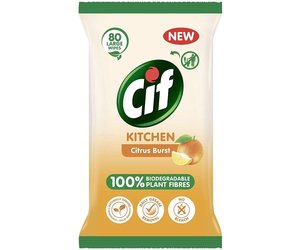 CIF Biodegradable Kitchen Wipes (80)