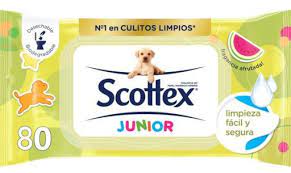 Scottex Junior Toilet Wipes (80)