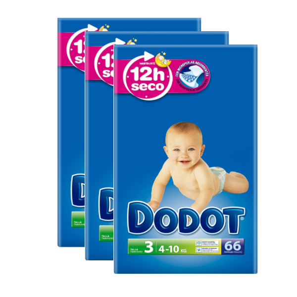 Dodot Absorbent Nappies Size 3 (66pk)