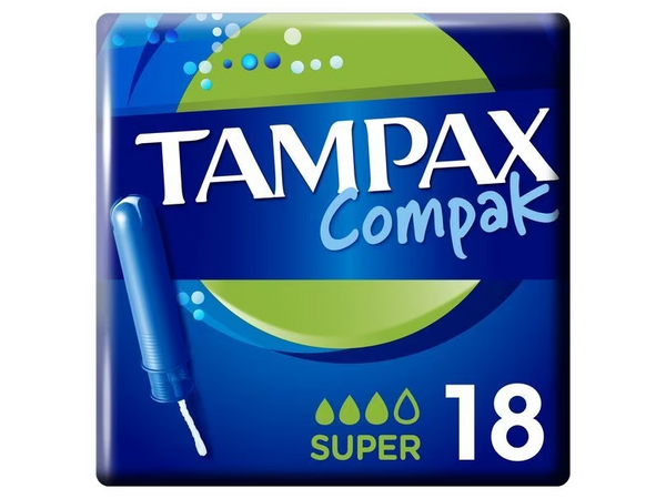 Tampax Compak Super Tampon 18x